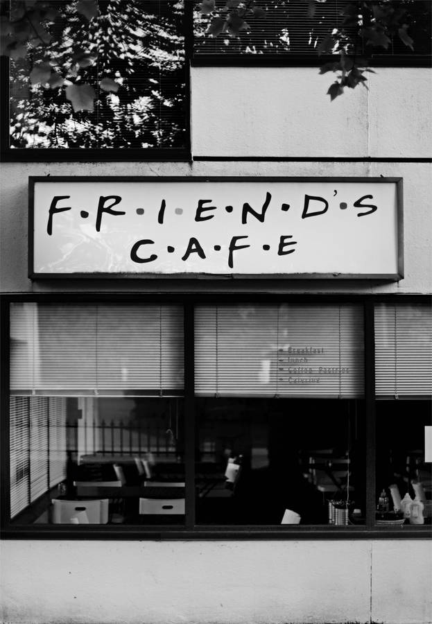 Friends Cafe Signboard Wallpaper