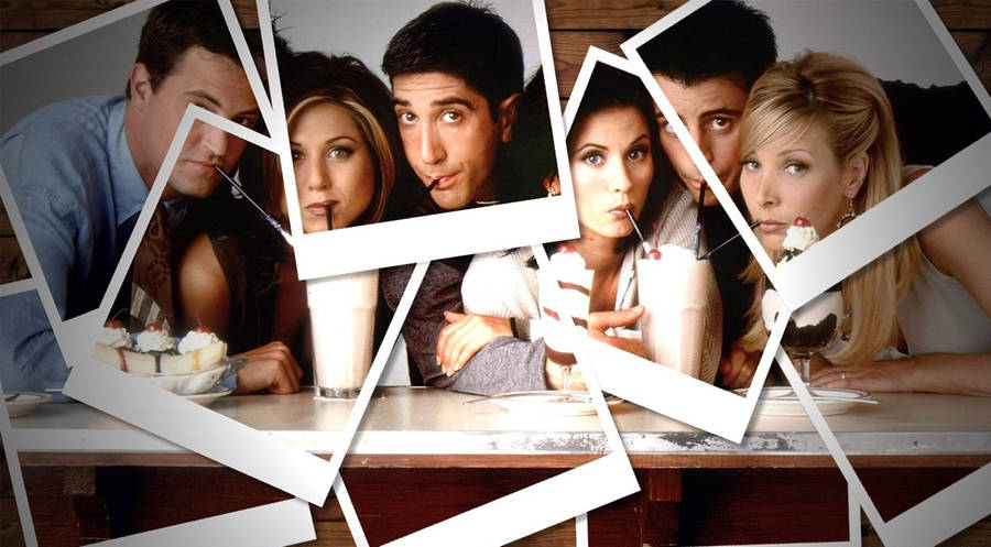 Friends Desktop Polaroids Wallpaper