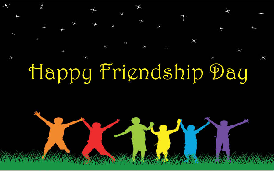 Friendship Day: Starry Night Magic Wallpaper