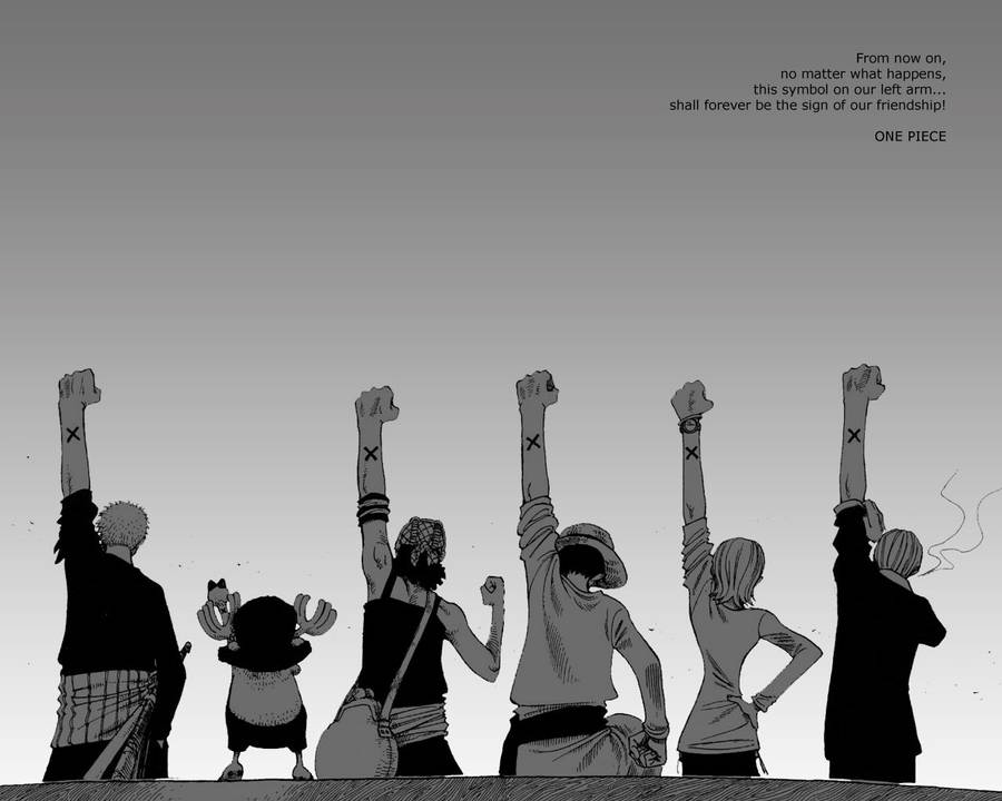 Friendship Quote One Piece Desktop Wallpaper