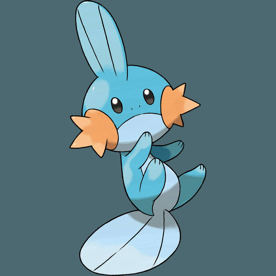 Frowning Mudkip Character Wallpaper