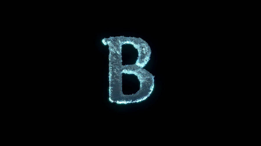 Frozen Letter B Wallpaper