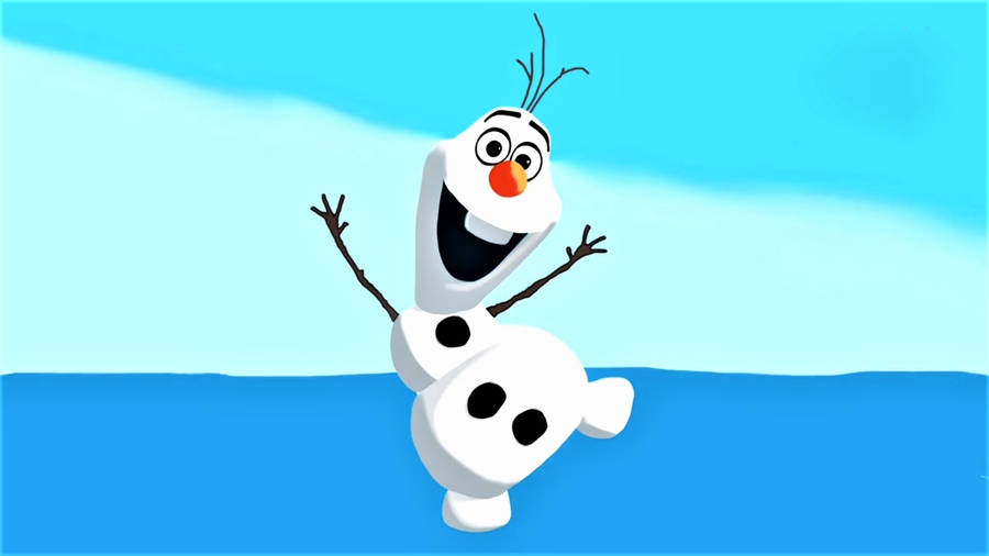 Frozen Olaf Graphic Art Wallpaper