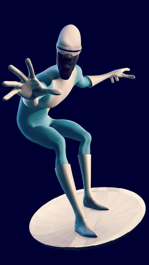 Frozone Blue Background Wallpaper