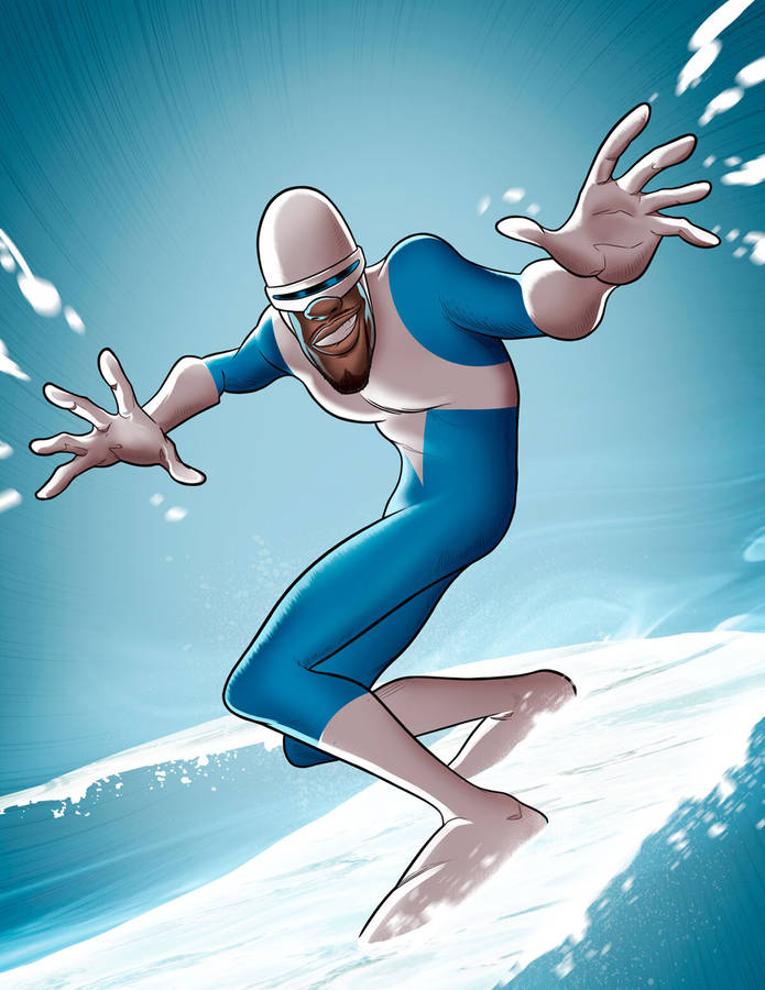 Frozone Ski Graphic Art Wallpaper