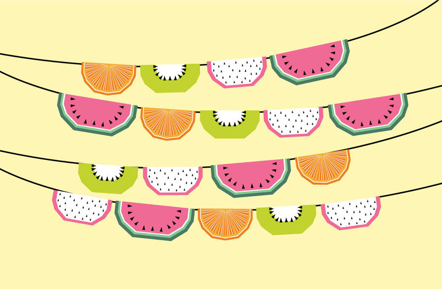 Fruit Salad Wedges Wallpaper