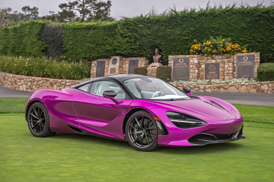 Fuchsia Mclaren 720s 4k Wallpaper