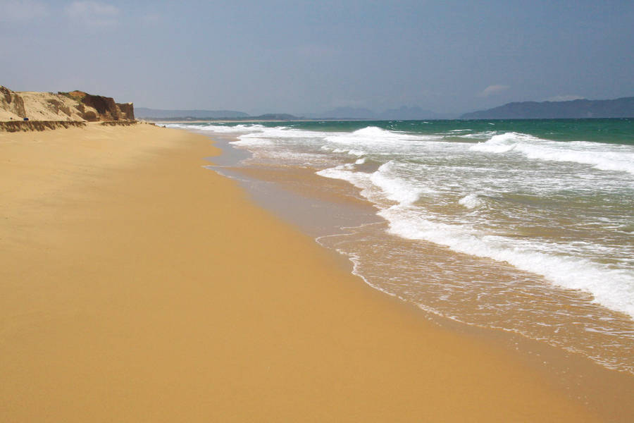 Fukuoka's Stunning Turquoise Ocean View Wallpaper