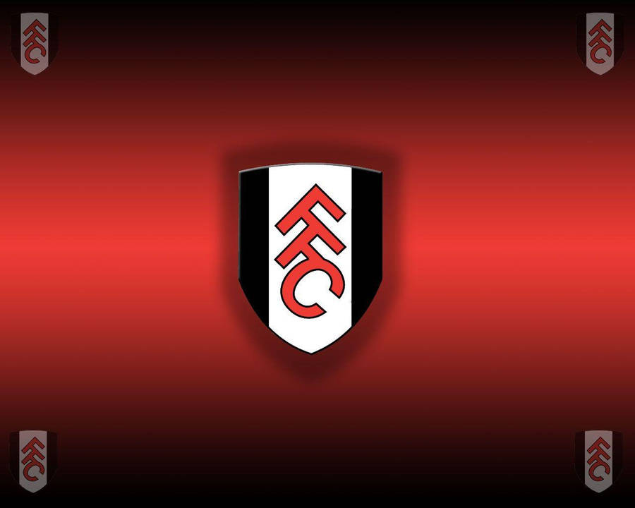 Fulham Fc Five Crests Red Background Wallpaper