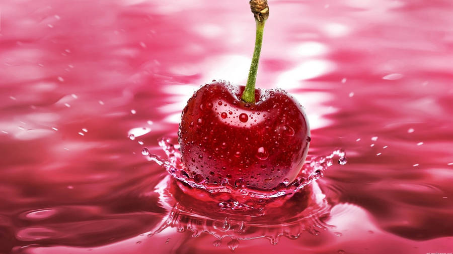 Full 4k Cherry Splash Wallpaper