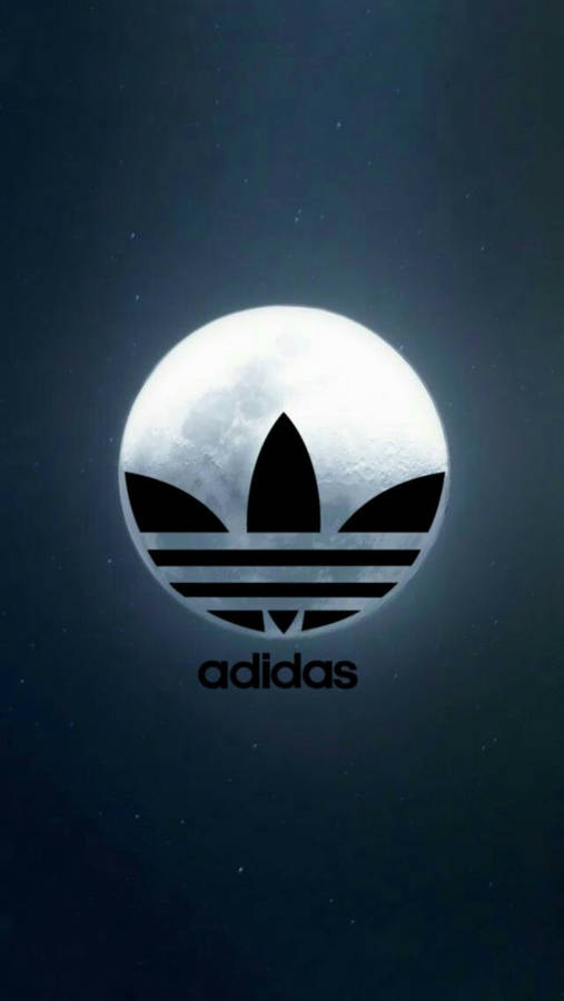 Full Moon Logo Of Adidas Iphone Wallpaper