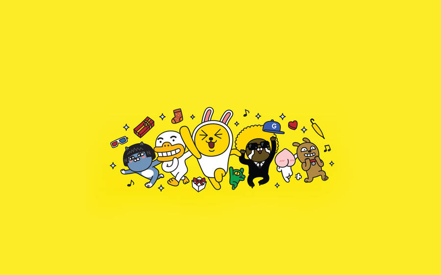 Fun Loving Kakao Friends Wallpaper