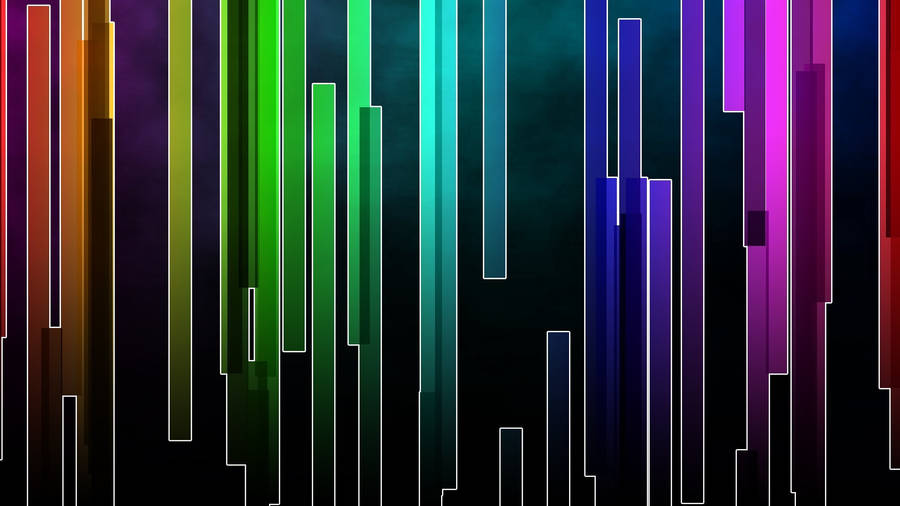 Funky Multicolored Bars Wallpaper