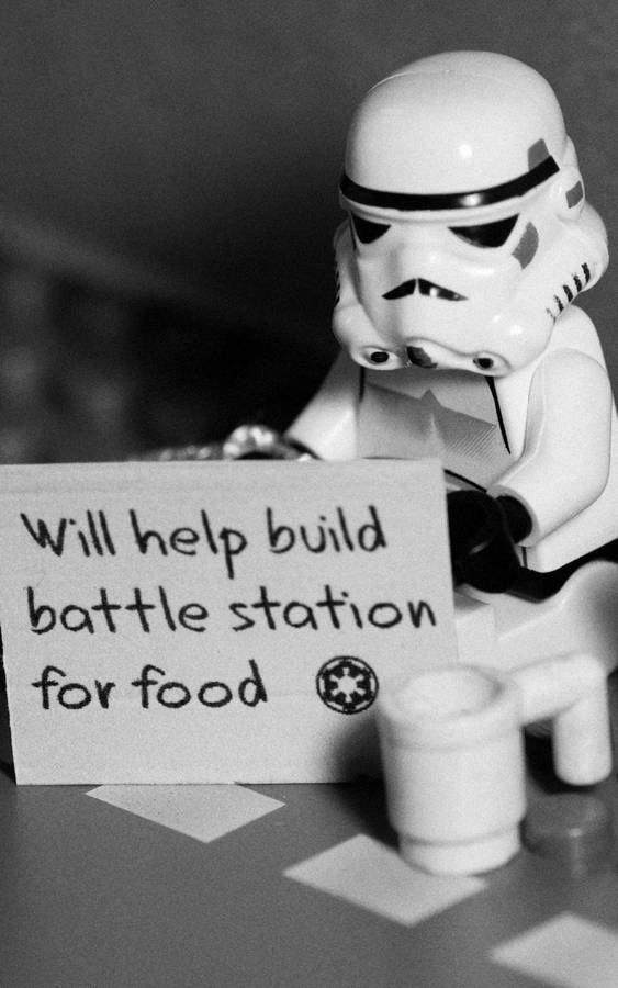 Funny Stormtrooper Lego Star Wars Tablet Wallpaper