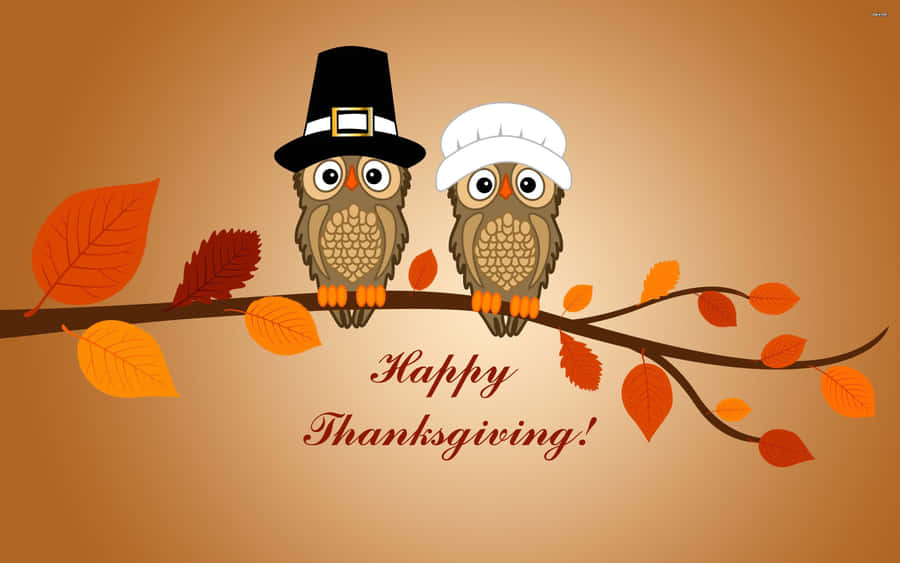 Funny Thanksgiving Hats Fall Wallpaper