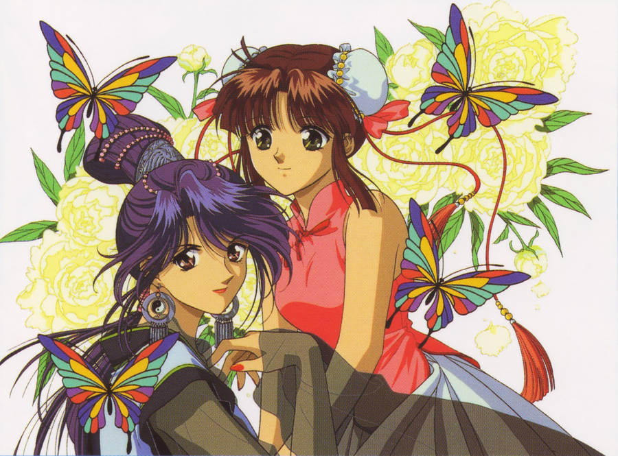 Fushigi Yuugi Miaka & Nuriko Wallpaper