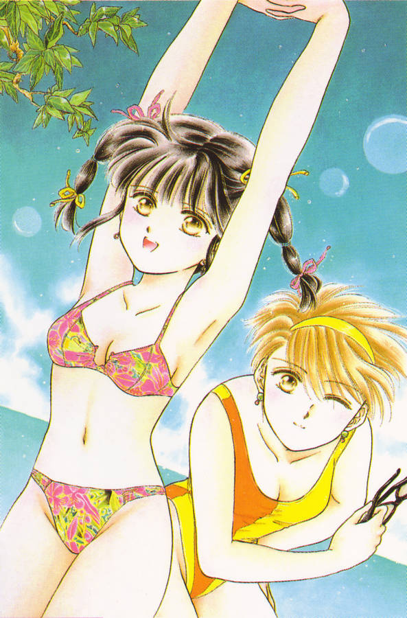 Fushigi Yuugi Miaka Summer With Yui Wallpaper