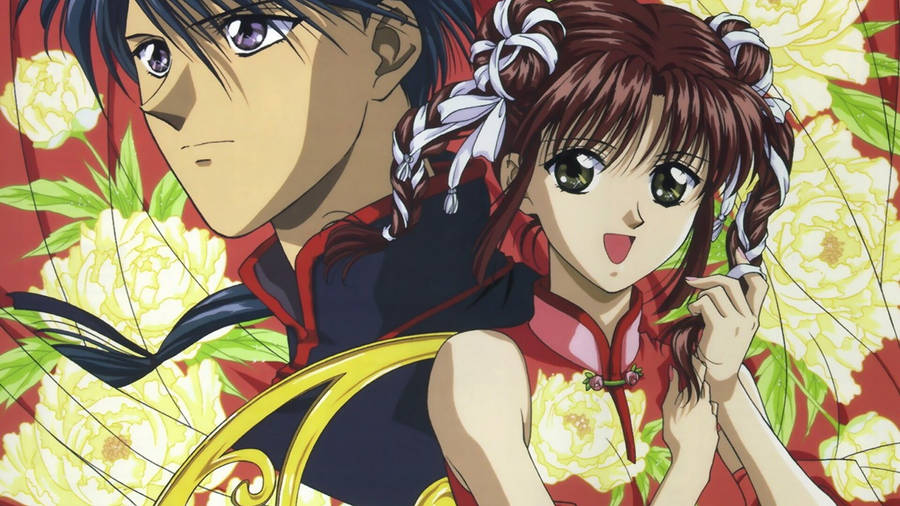 Fushigi Yuugi Tamahome Miaka Animation Wallpaper