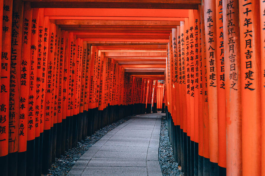 Fushimi Inari Taisha Temple, Kyoto, Japan Wallpaper