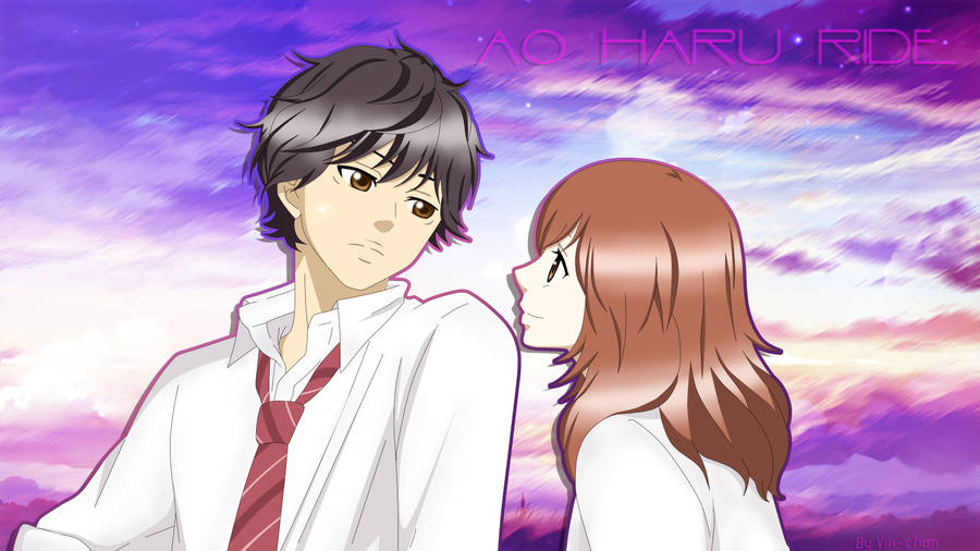 Futaba And Kou Ao Haru Ride Wallpaper