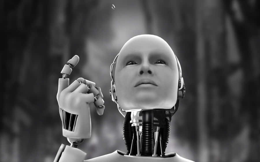 Futuristic Humanoid And Artificial Intelligence Wallpaper