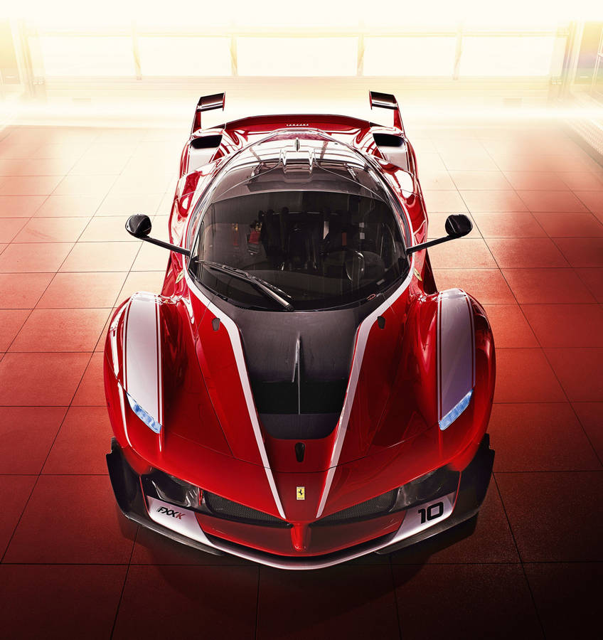 Fxx K Ferrari Phone Top View Shot Wallpaper