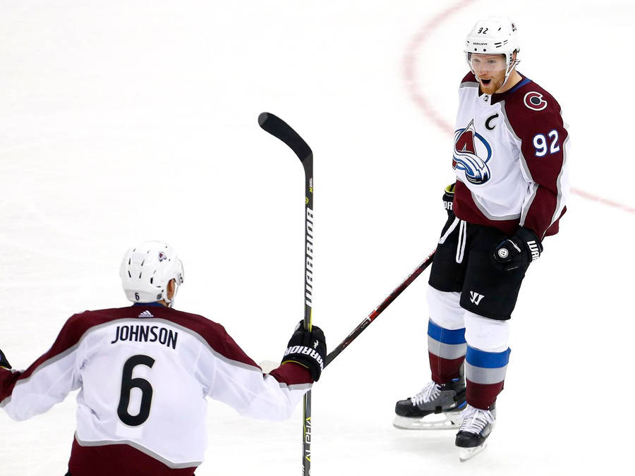 Gabriel Landeskog - A Powerhouse Of Nhl Wallpaper