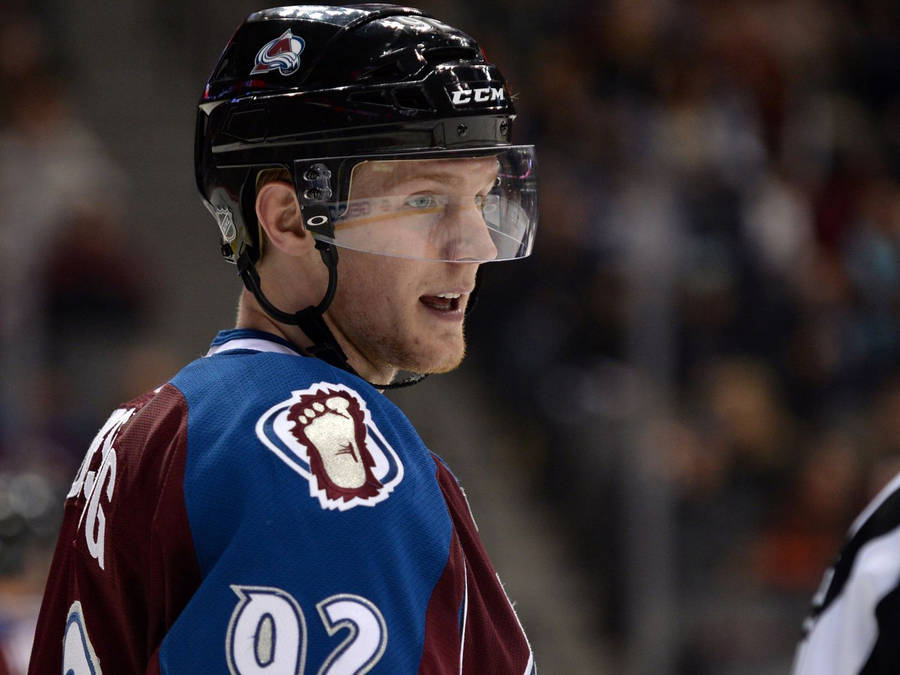 Gabriel Landeskog Close-up Shot Wallpaper