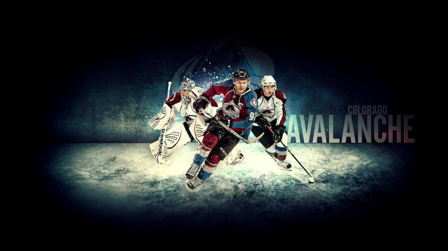 Gabriel Landeskog Colorado Avalanche Team Poster Wallpaper