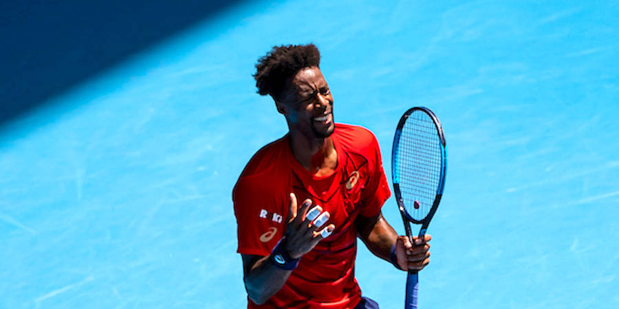 Gael Monfils Looking Anguished Wallpaper