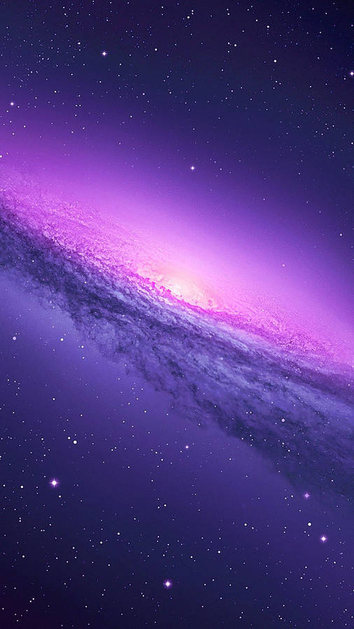 Galaxy In Light Purple Iphone Wallpaper