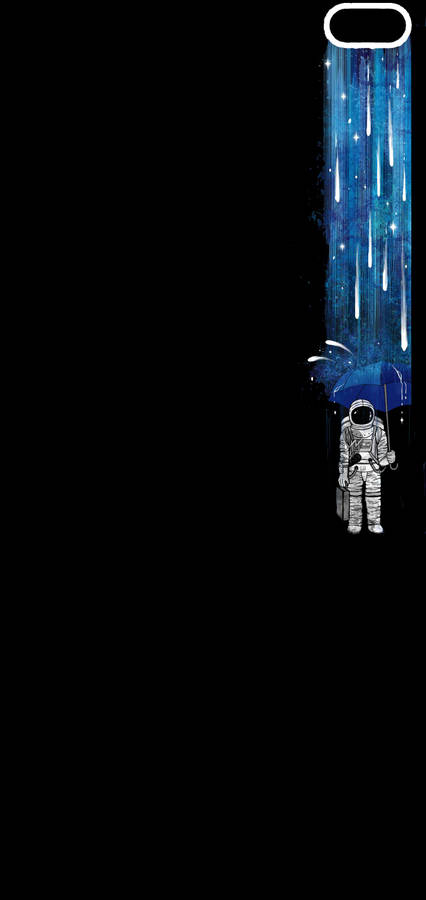 Galaxy S10 Plus Cartoon Astronaut Wallpaper