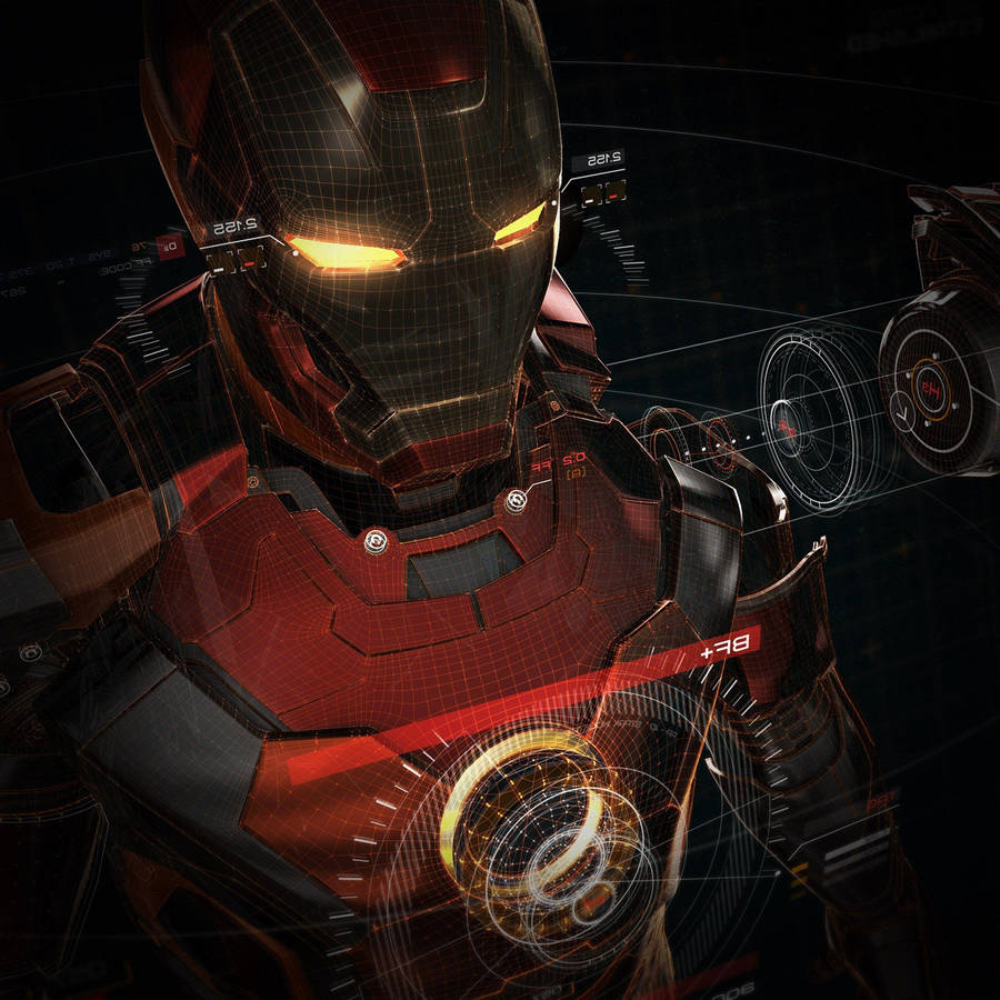 Gambar Iron Man Schematics Wallpaper