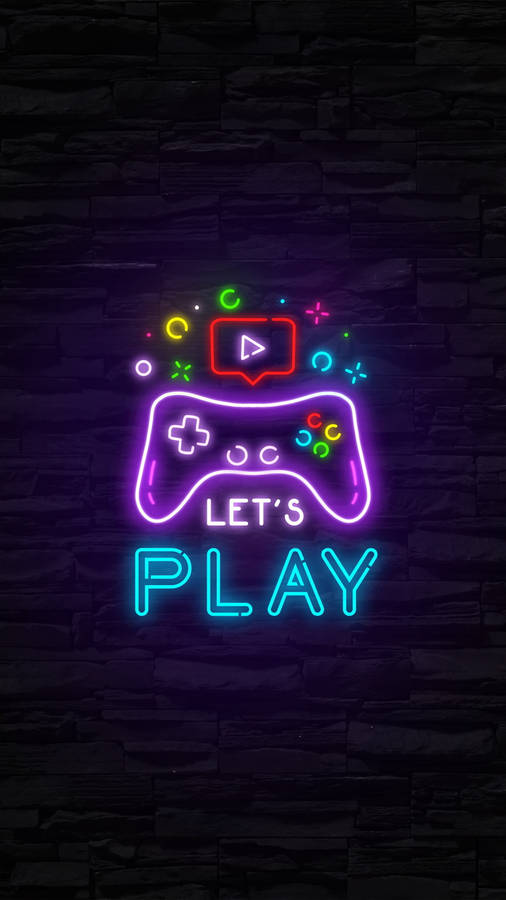 Gamer Neon Phone Wallpaper