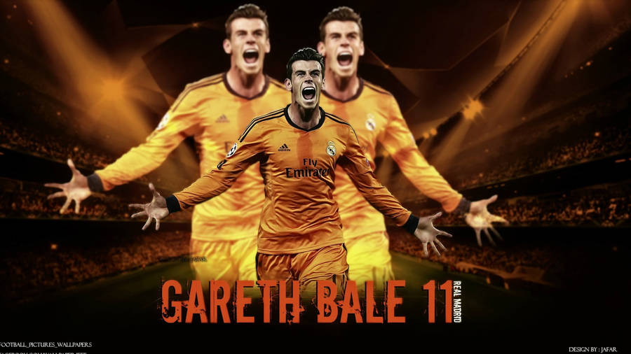 Gareth Bale 11 Digital Poster Wallpaper