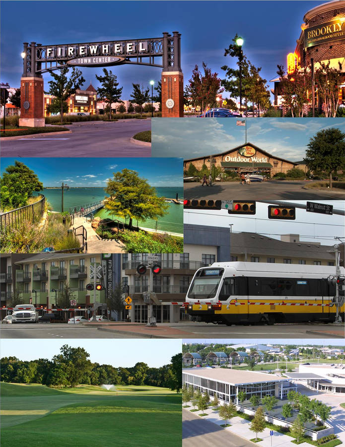 Garland City Landmarks Wallpaper