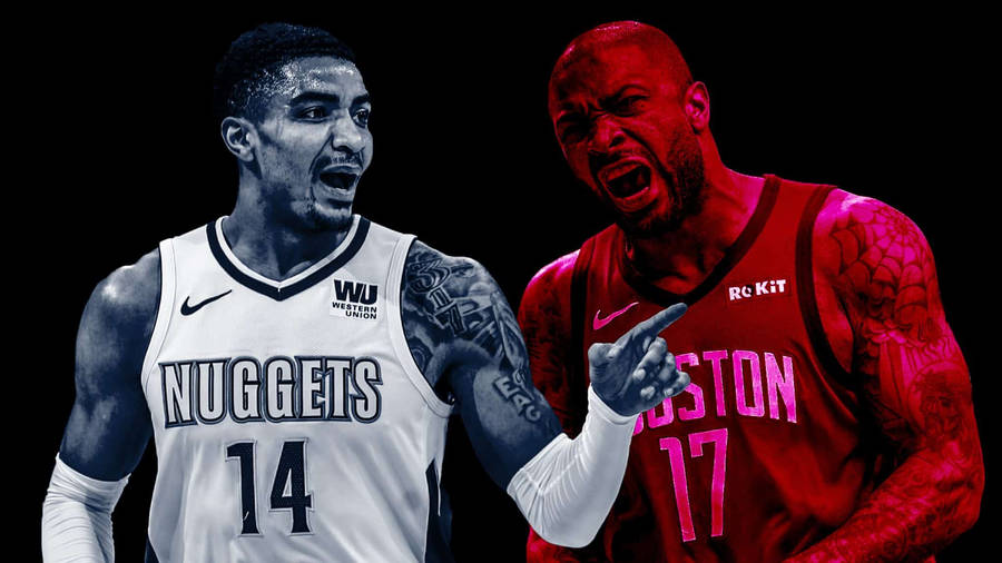 Gary Harris With Veteran Pj Tucker Wallpaper