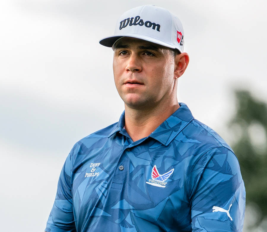 Gary Woodland Wearing White Cap Wallpaper