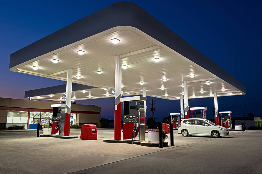 Gas Station 3d Design Wallpaper