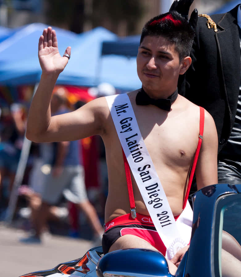 Gay Latino Parade Wave Wallpaper