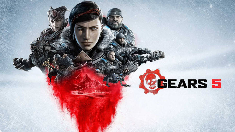 Gears 5 Iconic Logo Icon Wallpaper