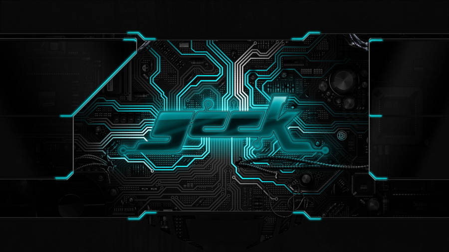 Geek Neon Circuit On Rainmeter Wallpaper