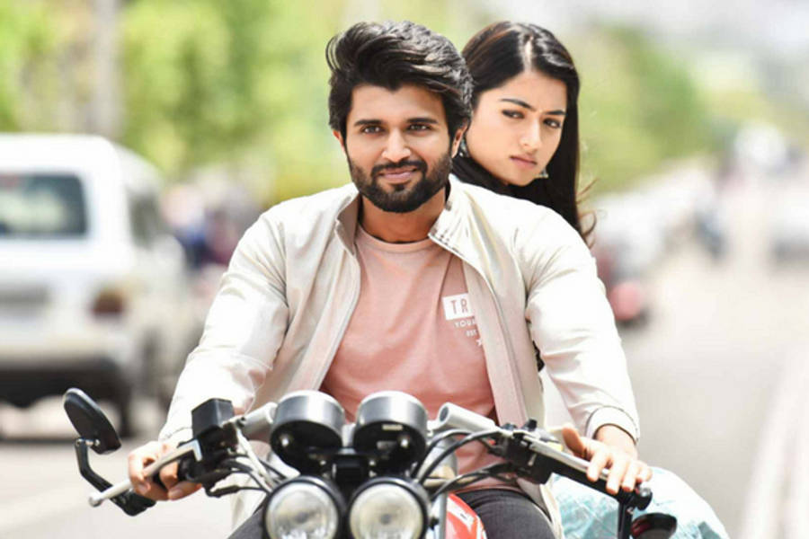 Geetha Govindam With Geetha Motorcycle Wallpaper