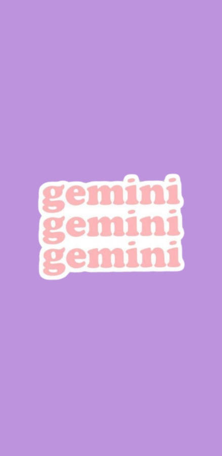 Gemini Three Times Wallpaper