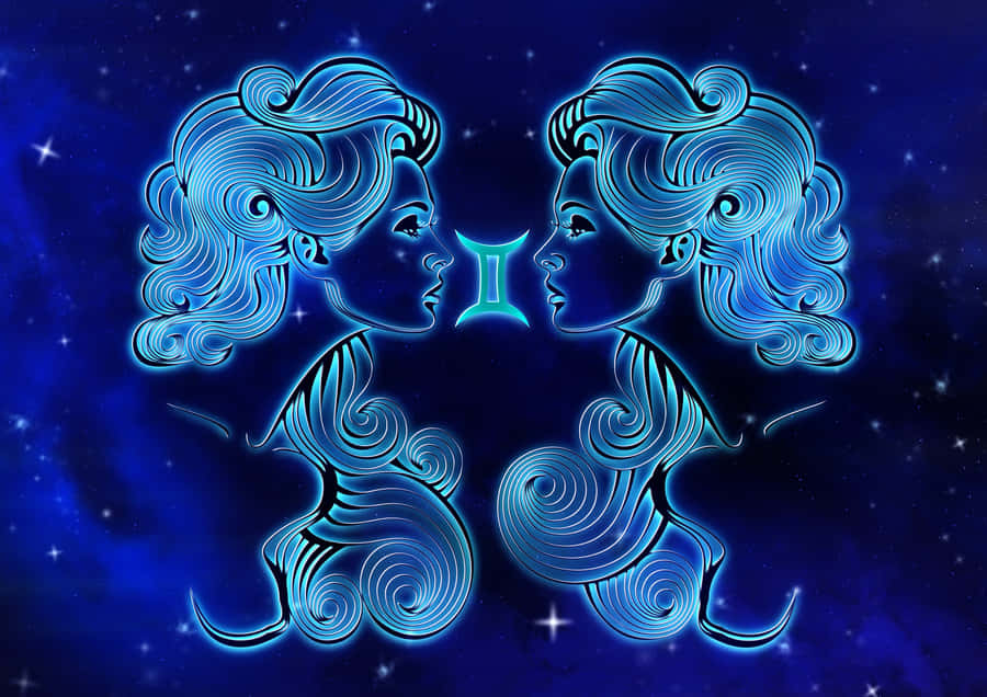 Gemini Zodiac Sign Artwork Wallpaper