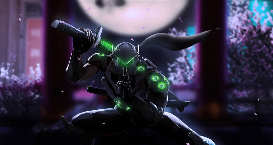 Genji Cyborg Ninja Overwatch Wallpaper