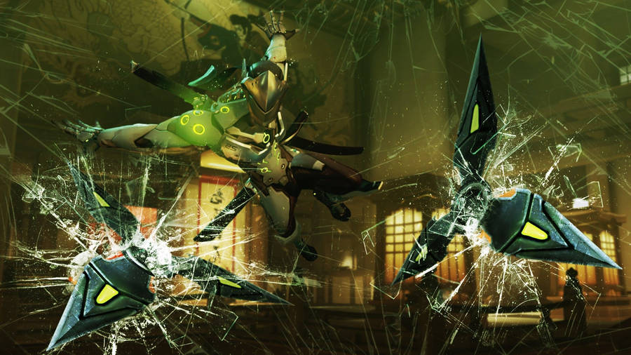 Genji Shimada Shuriken Fire Wallpaper