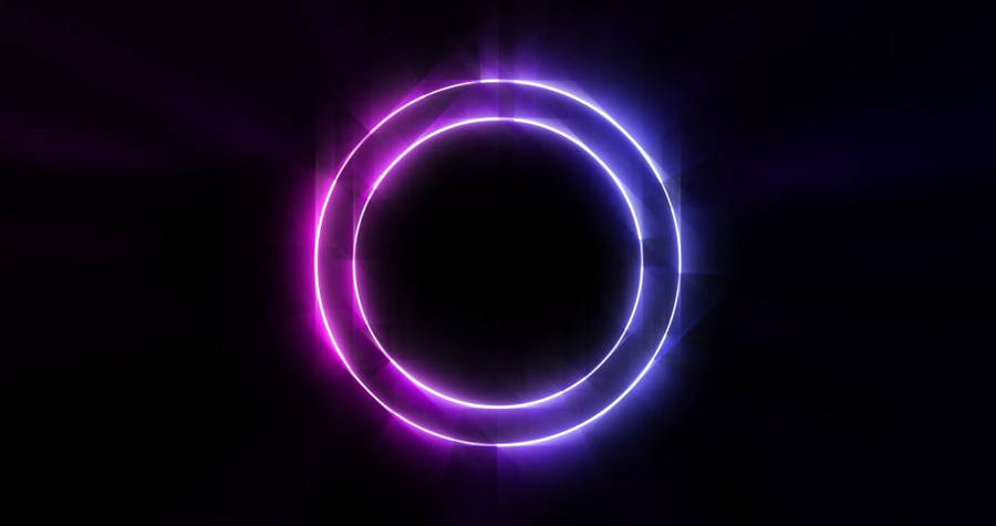 Genuine Neon Circle Desktop Wallpaper