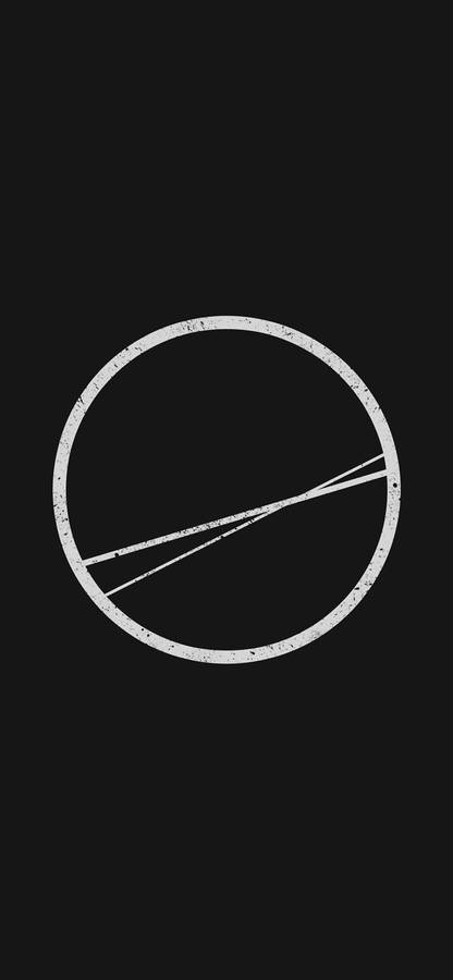 Geometric Circle Minimalist Black Phone Wallpaper