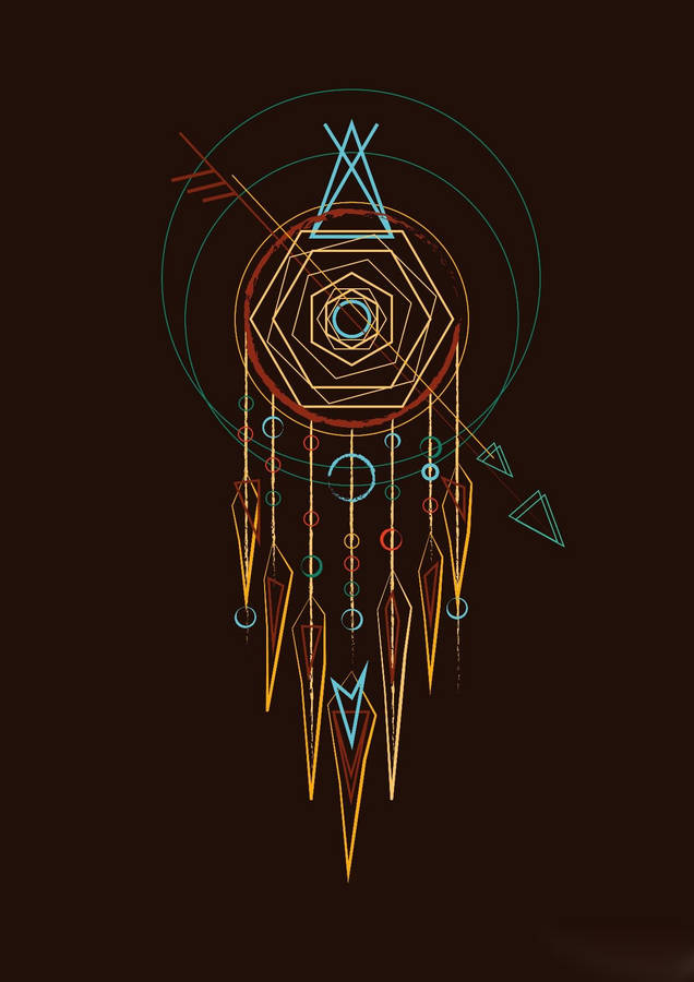 Geometric Dream Catcher Wallpaper